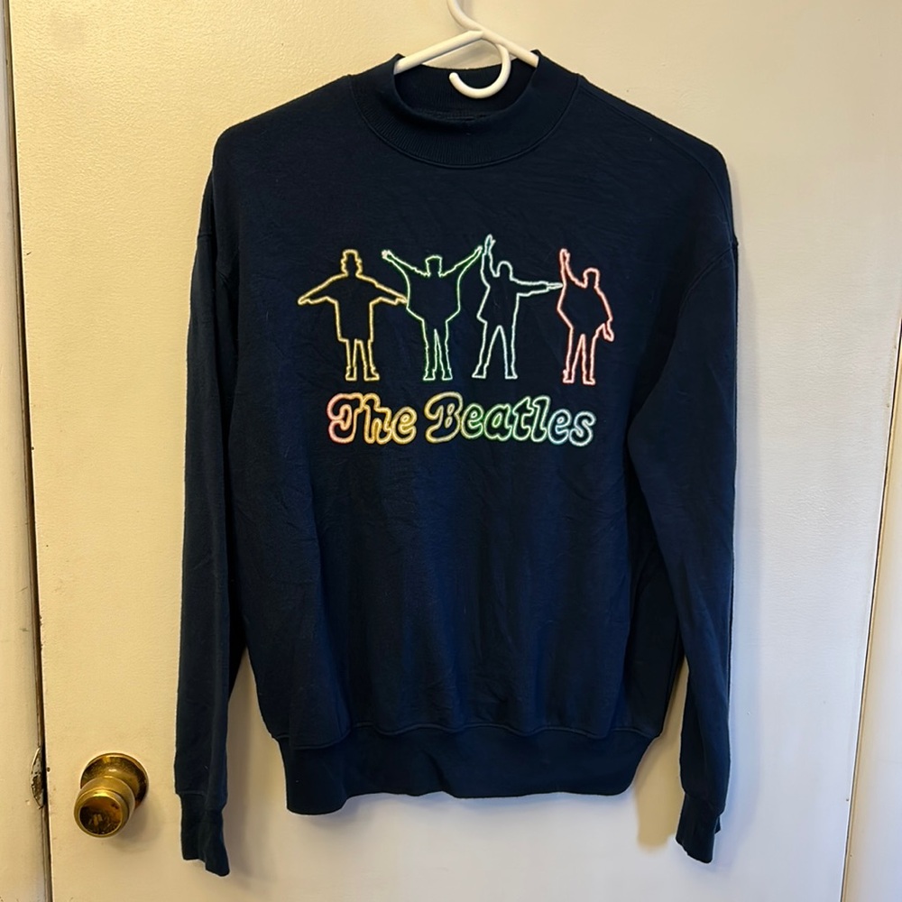 The Beatles Women’s Sweatshirt Navy Size XS